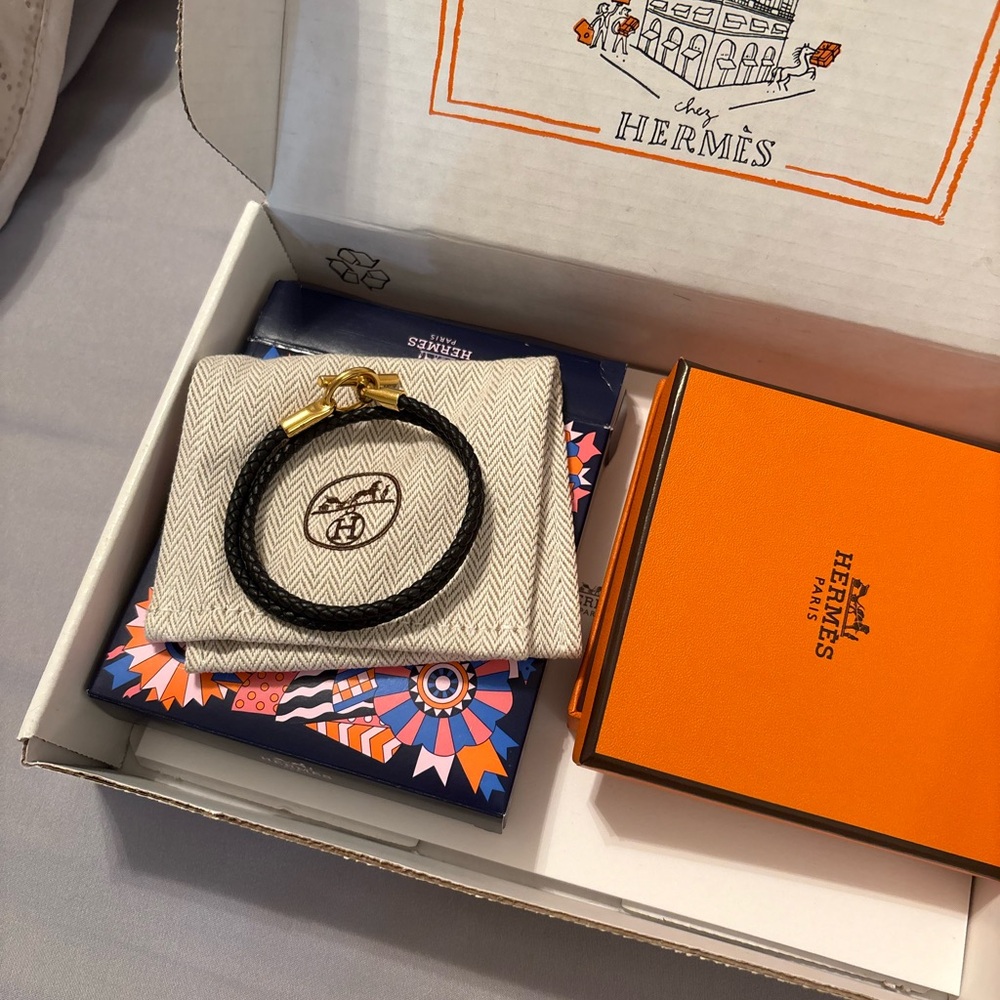 Hermès Glenan Double Tour Bracelet - Picture 5 of 7
